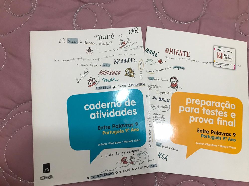 Cadernos de atividades e preparação pra teste e prova final