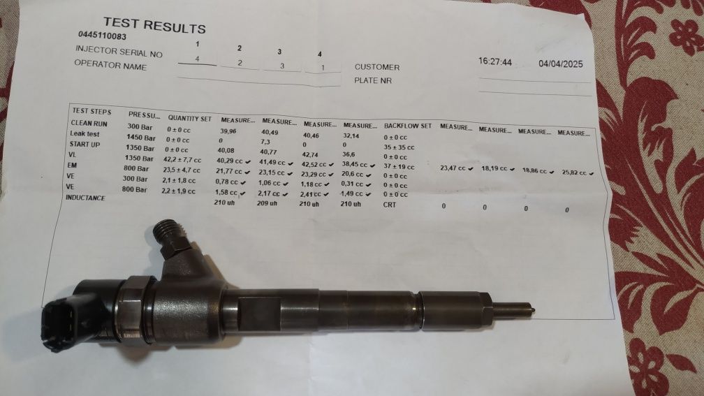 4 injetores 1.3 multijet