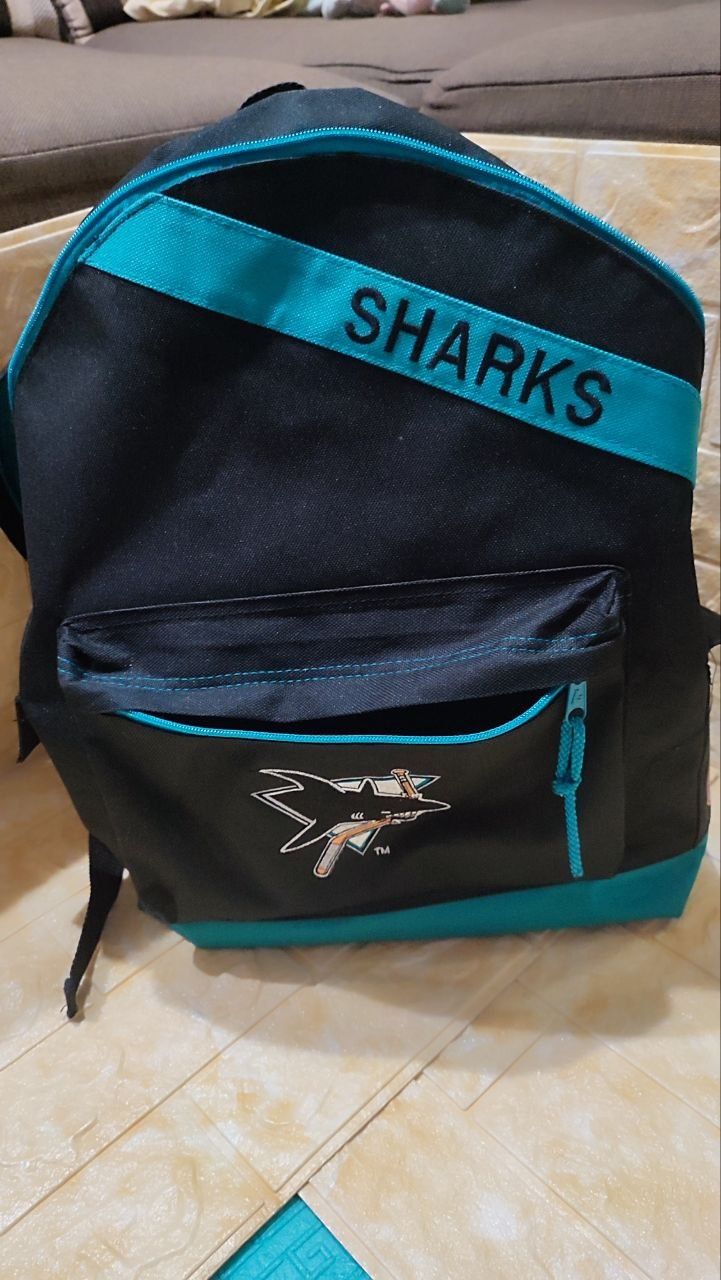 Вінтажний хокейний рюкзак Sharks