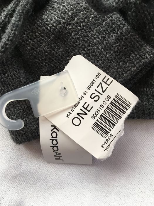 KappAhl , rękawice szare z pomponami, uniwersalny, one size