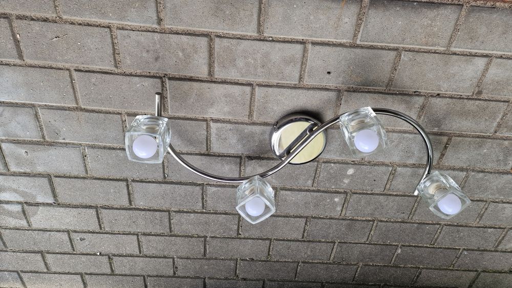 Lampa chrom z żarówkami led