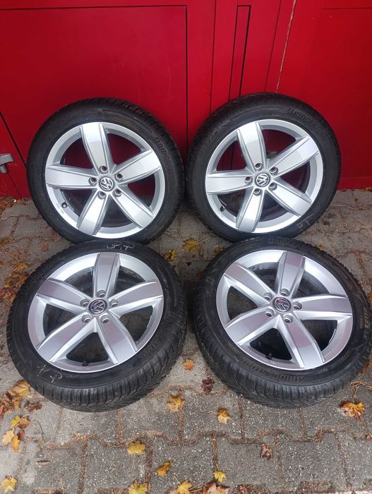 FELGI  ,Kola Oryginalne VW Audi Seat Skoda 5 112 17 opony zimowe