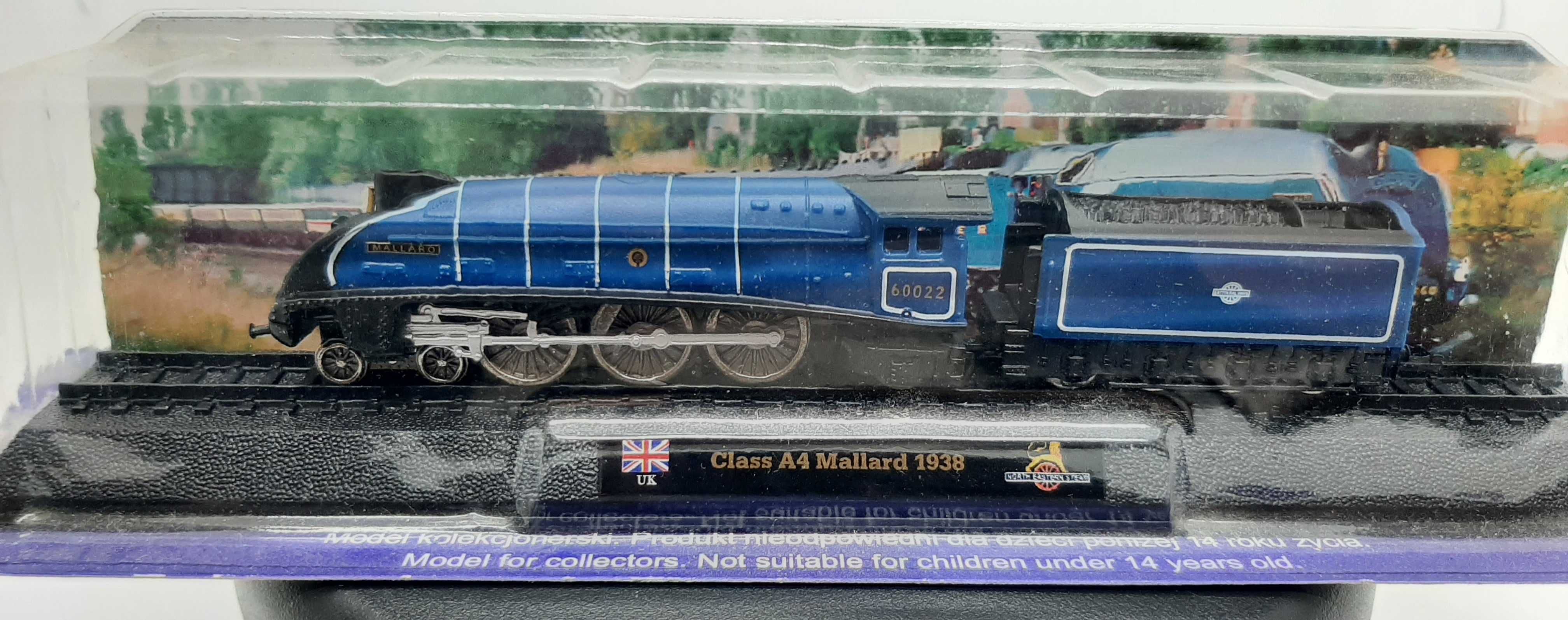 Lokomotywa Class A4 Mallard Skala N 1:160 kolekcja AMER COM