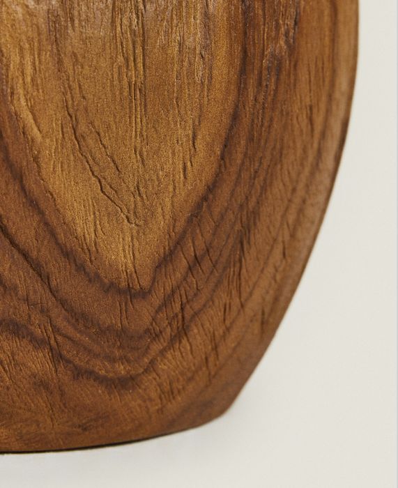 Jarra Madeira Teca Zara Home NOVO