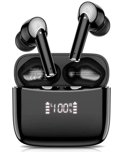 bezprzewodowe douszne słuchawki j8 bluetooth ios android