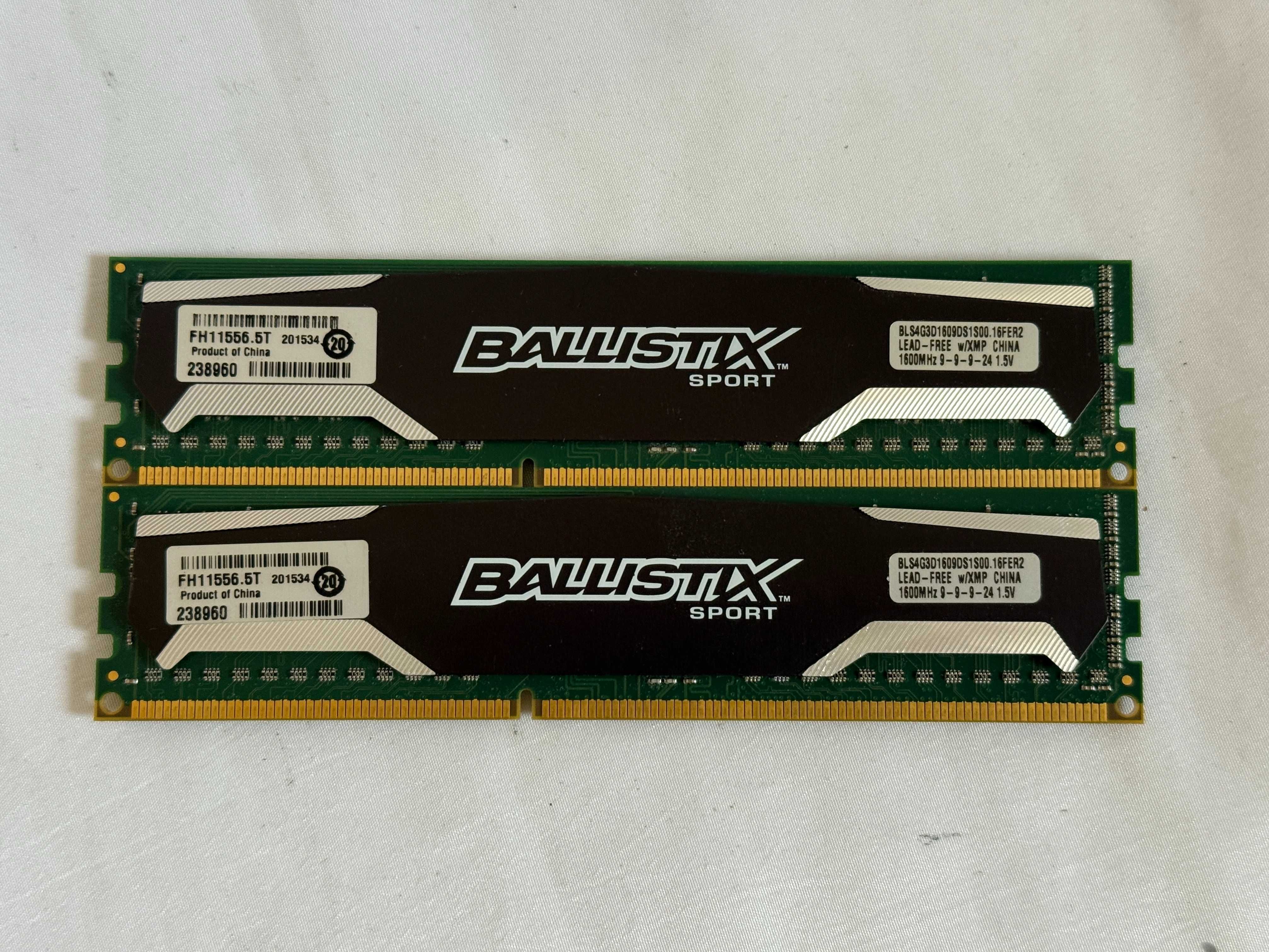 Pamięć RAM DDR3 Crucial Ballistix 2x4GB 8GB 1600MHz