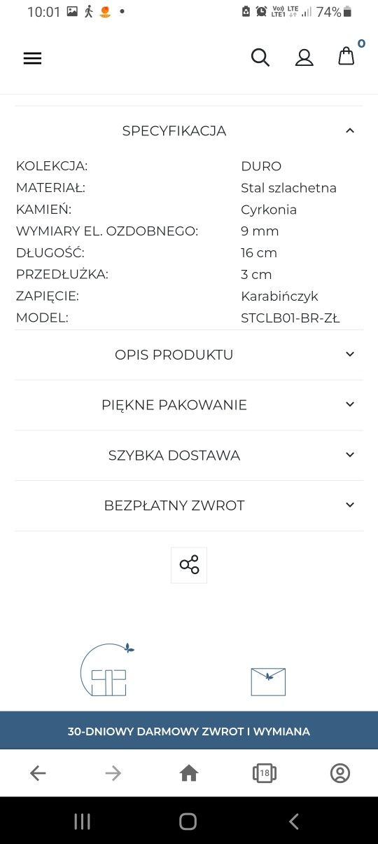 Komplet biżuterii Sadva
