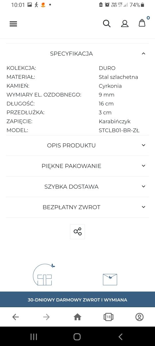 Komplet biżuterii Sadva