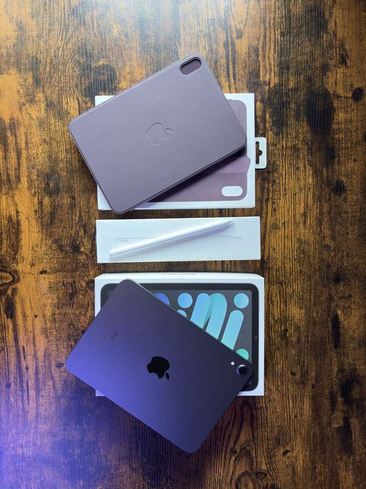 Mega zestaw tablet Apple iPad Mini 6 + Apple Pencil 2 + Smart Folio