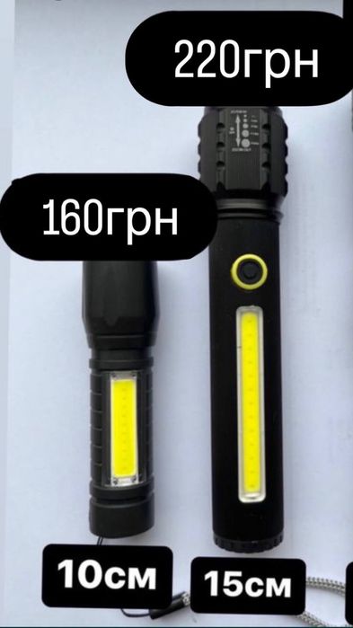 Led фонарик акумуляторний, лед ліхтар usb , карманний фонарь.