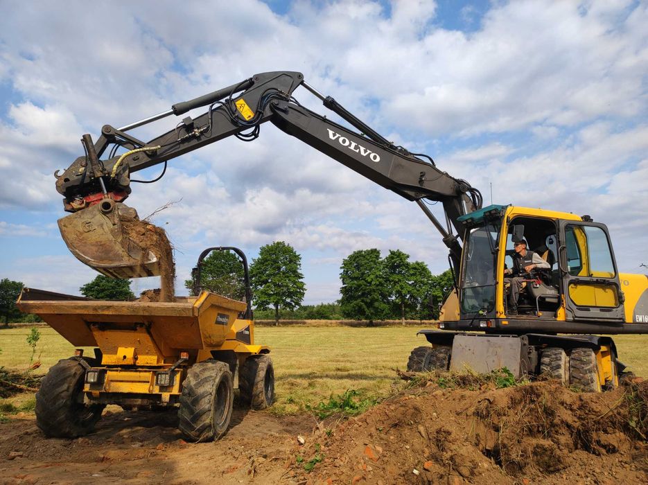 Wozidło 6 Ton obrotowe Wynajem Usługi wozidłem