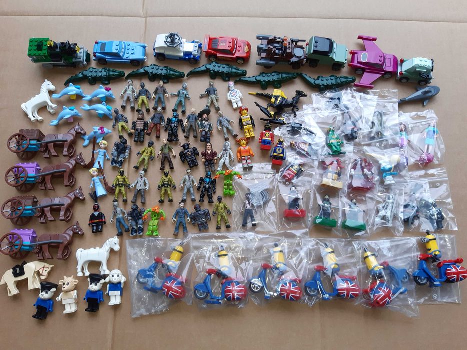 Legos e Mega Bloks Originais – Figuras – Cars – Vespas - Animais