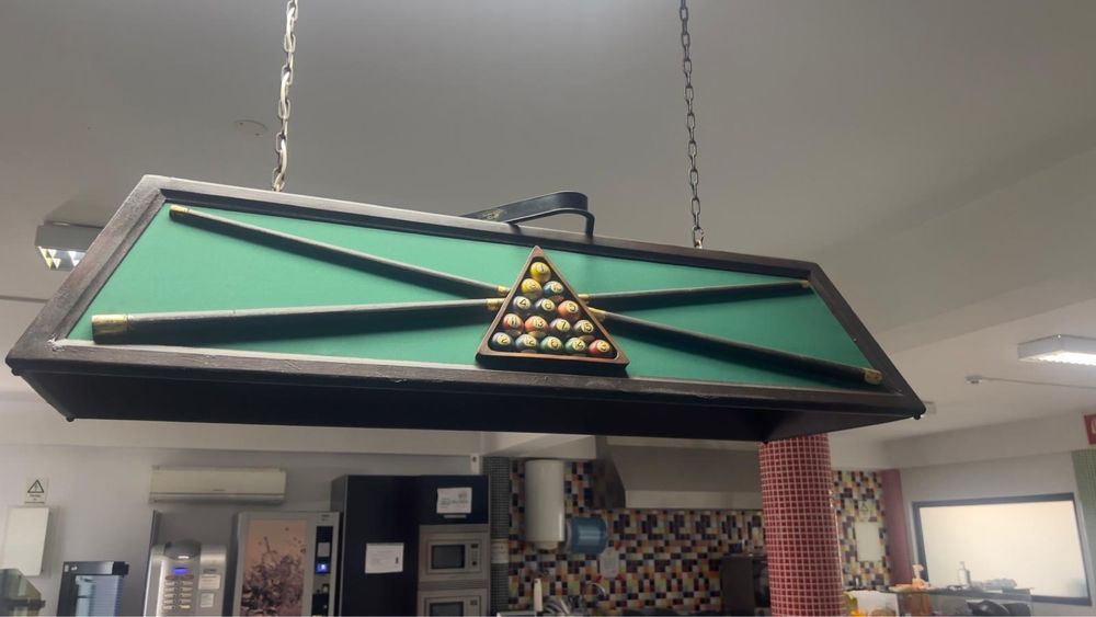 Candeeiro mesa snooker