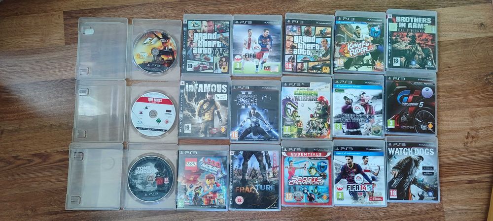 Zestaw gier na konsole PS3 GTA 5/Gta 4 /Gran Turismo 5/Infamous itp