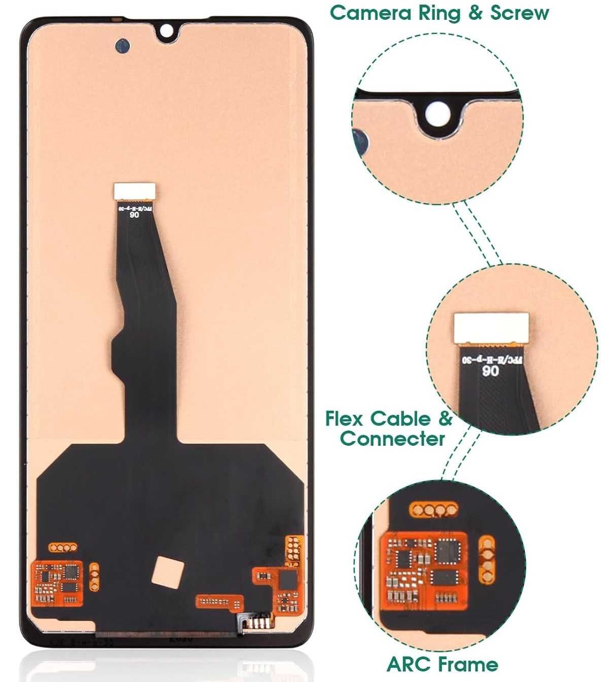 Kit de Substituição de Ecrã LCD Huawei P30 (ELE-L29, ELE-L09, ELE-L04)