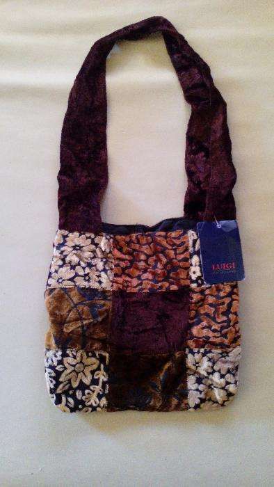 Saco / Sacola / Carteira em Tecido Aveludado