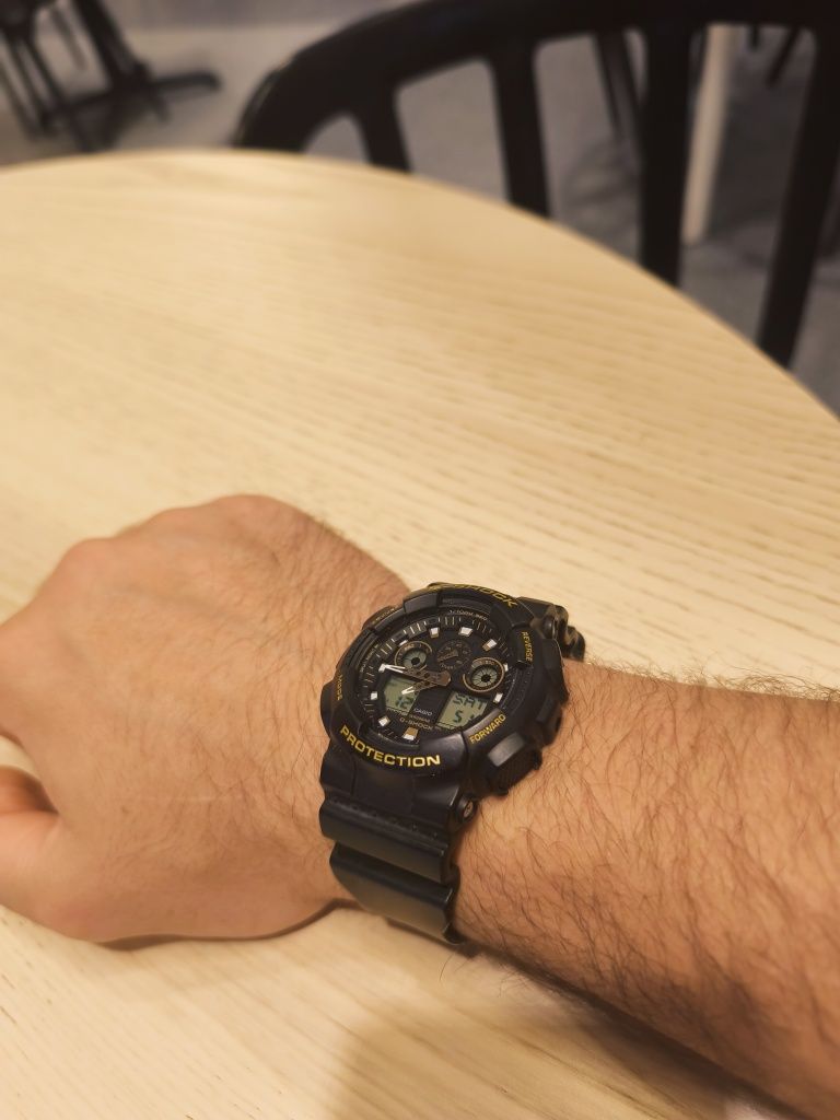 Casio g- shock GA-100GBX gold black