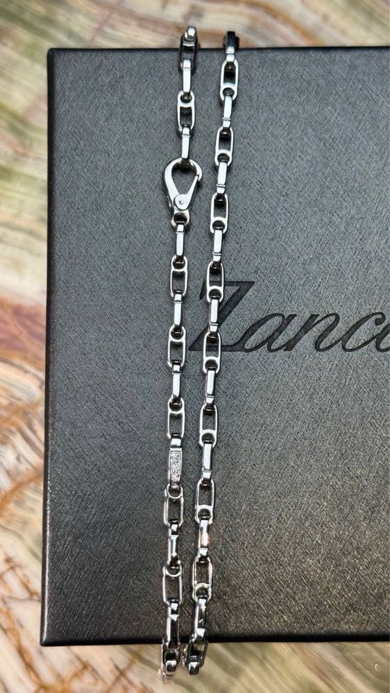 Ланцюг Zancan Оригінал Біле золото 750