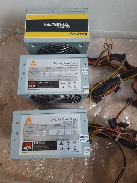 Блок питания GoldenField 460w, Frime 450w, Deluxe, ATX 400w