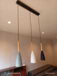 Lampa wisząca, trzy klosze