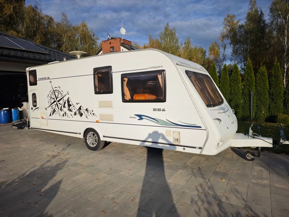 Compass Corona 556  Przyczepa kempingowa Compass Corona 556 2006r zadbana 5-6 osobowa