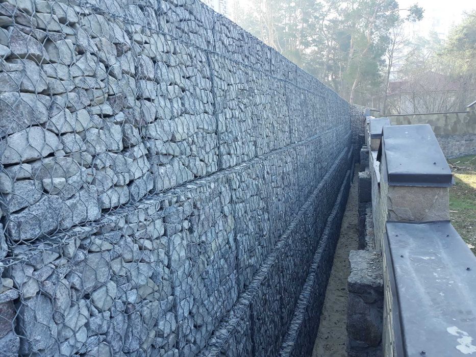 Габіони плетені для берегоукріплення, підпірних стін
