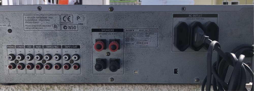 Amplificador Sony ta-fe370 70wx2