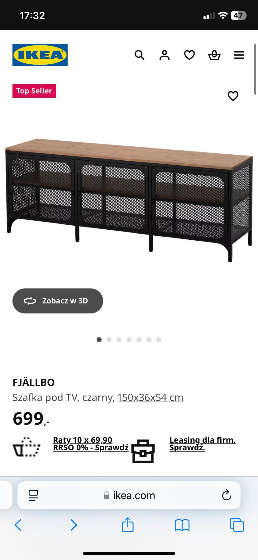 FJÄLLBO
Szafka RTV, biurko industrialne