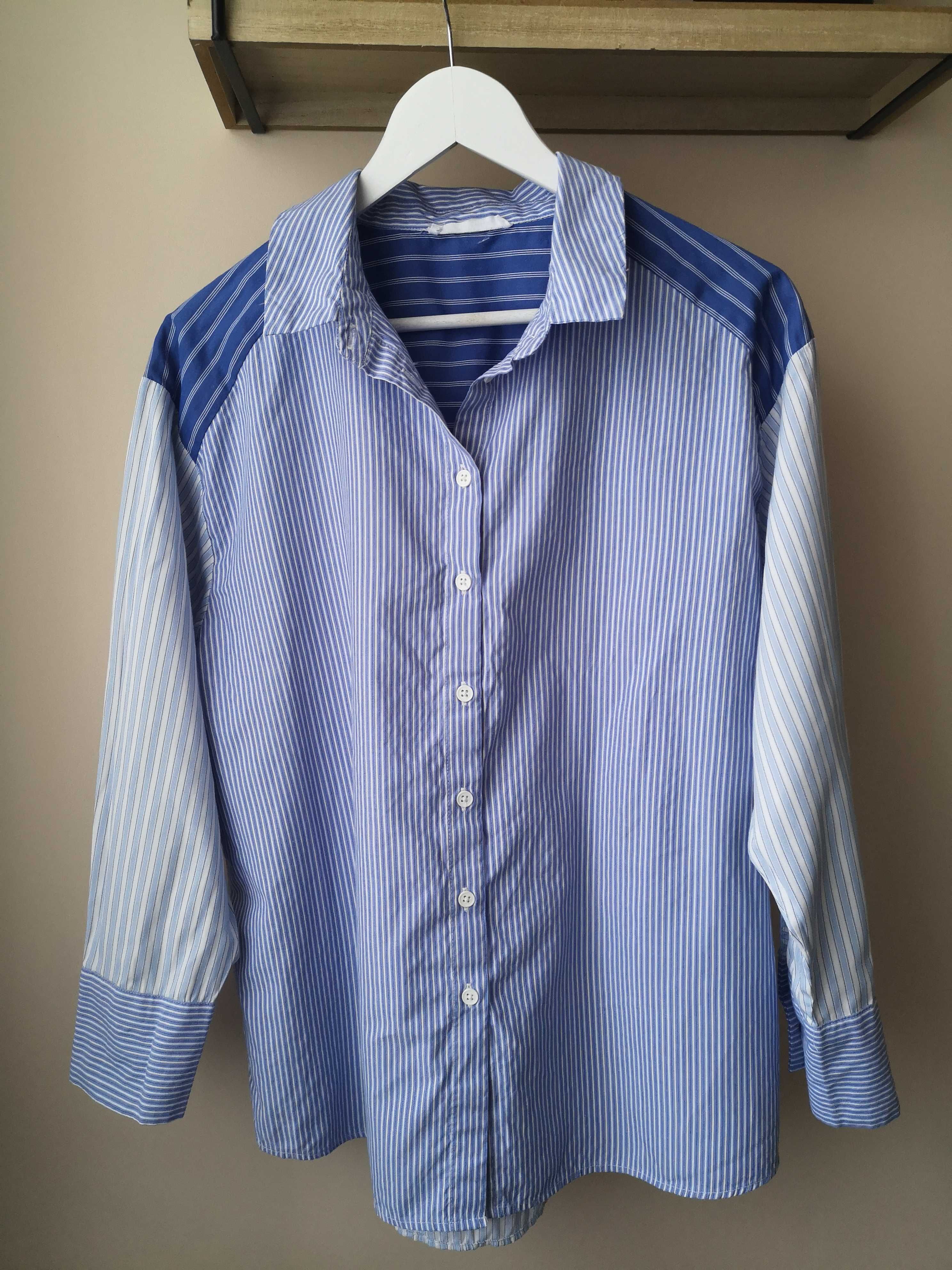 Niebieska koszula w paski Primark rozmiar 40/42