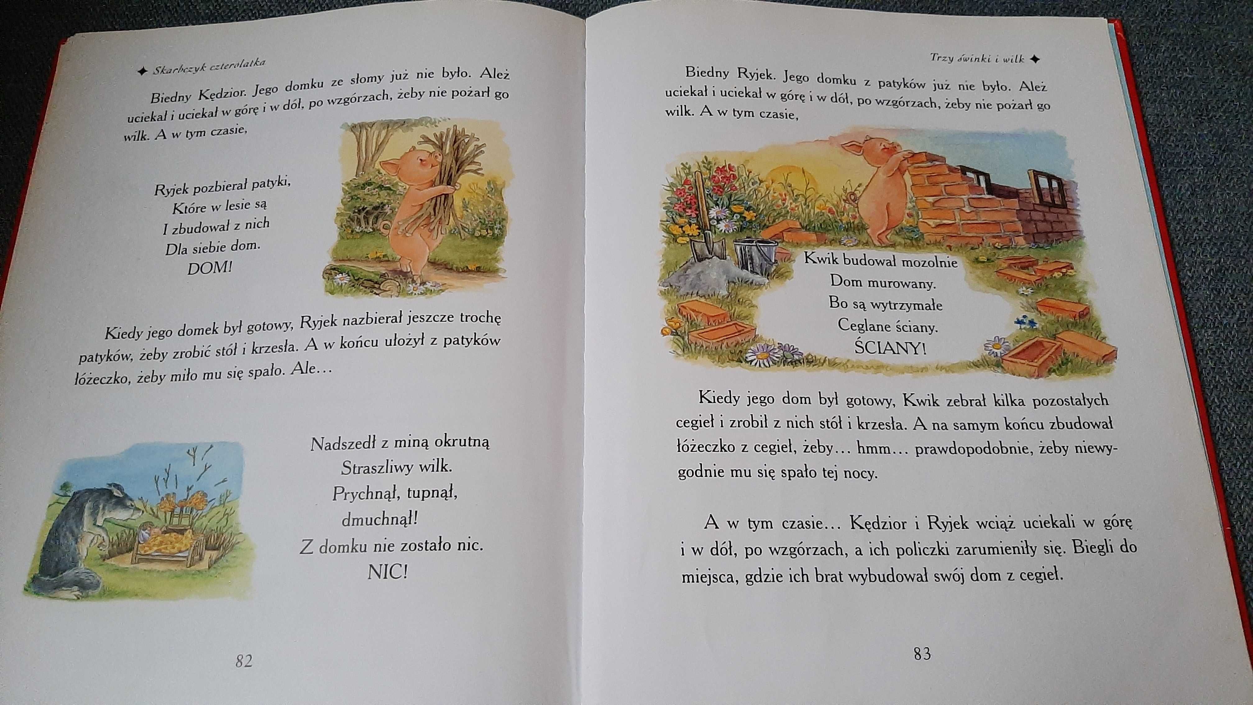 Skarbczyk czterolatka bajki baśnie rymowanki piękne ilustracje