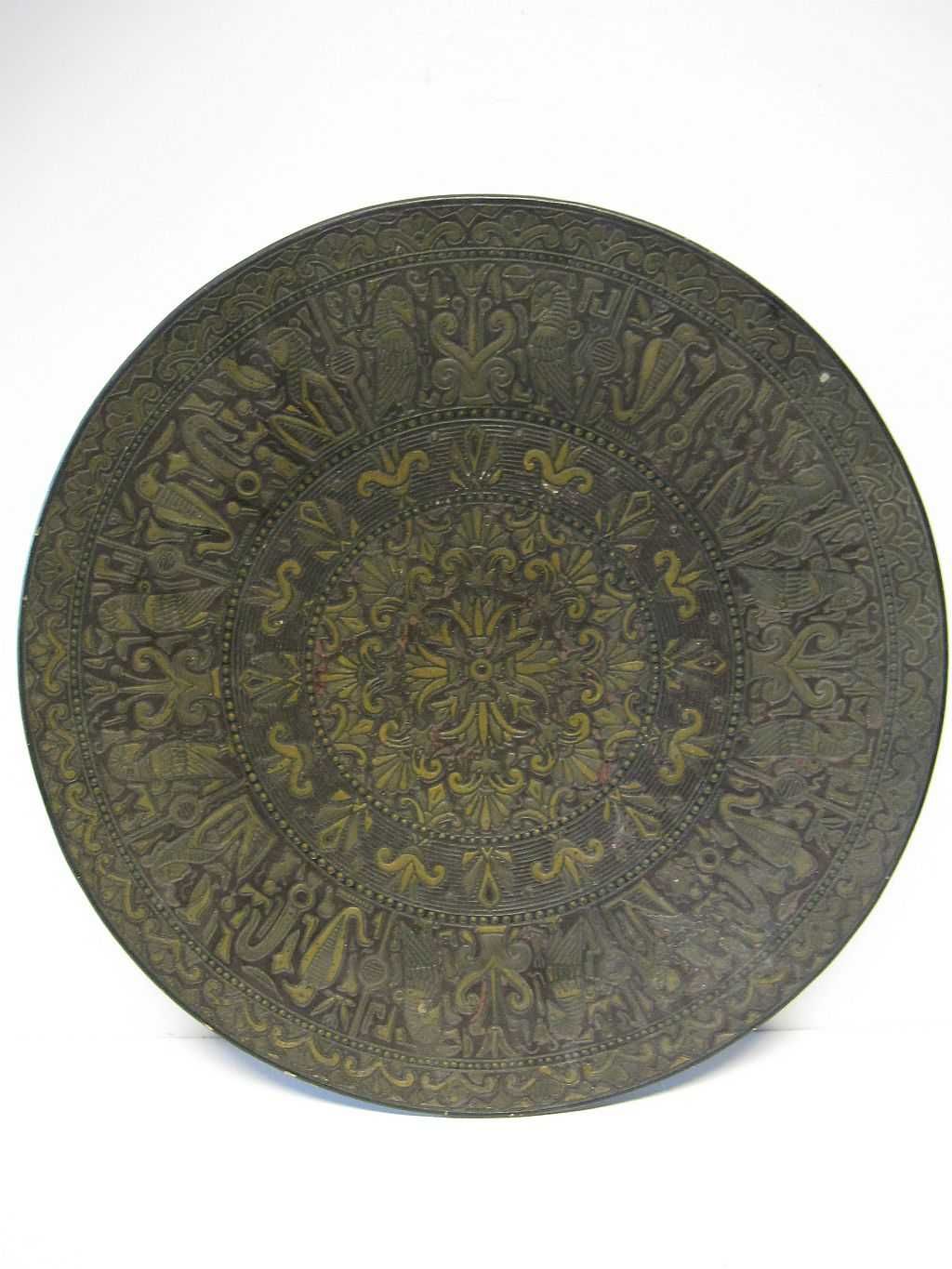 grande antigo prato-cerâmica-Majolica-Wilhelm Schiller & Son- Sec. XIX