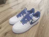 Buty air force 1 biało-niebieskie