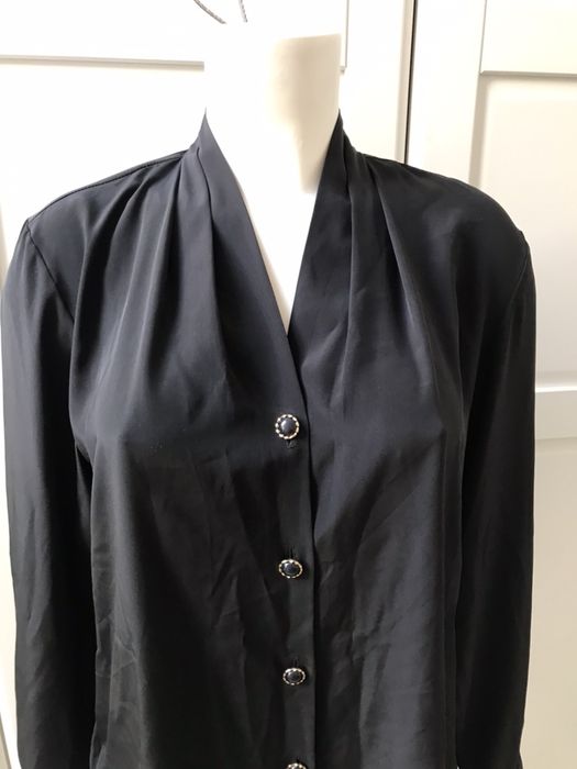 Bluzka czarna złote guziki rozmiar XL
