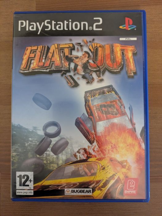 Jogo PS2 ( PlayStation 2 ) " Flatout " (Estado Razoável)