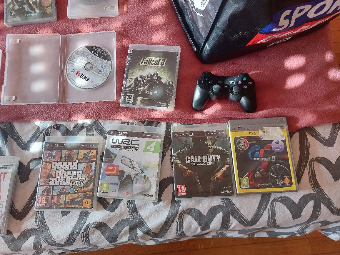 Ps3 com 15 jogos