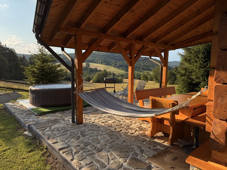Domek z bali w sercu natury Krempna - cisza, góry i relax na odludziu.
