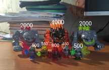 Lego power miners, Lego minifigures
