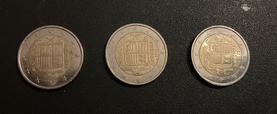 Moedas de 2€ de Andorra