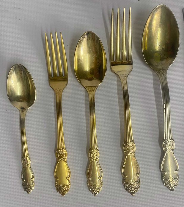 Ложки Вилки мельхиоровые РОЗА