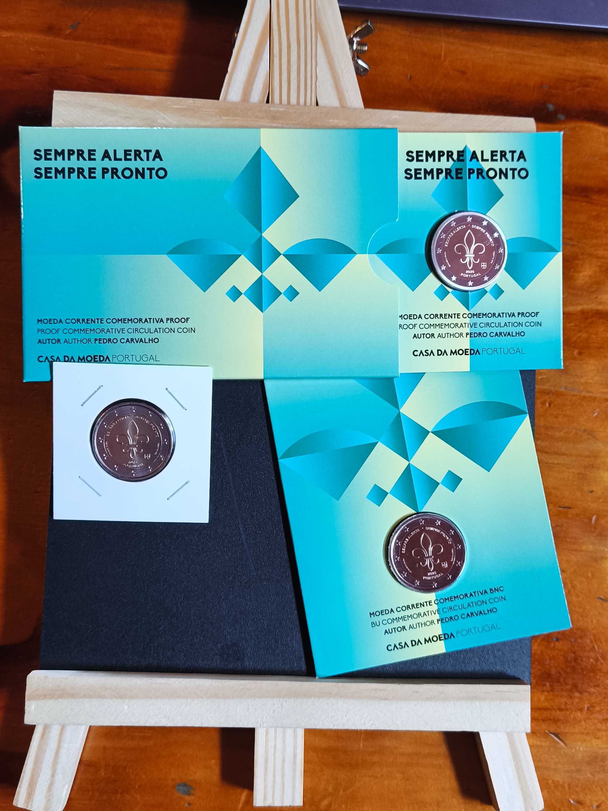 conjunto moedas 2€ escotismo 2025