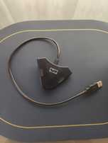 Adaptador USB para 2 Portas PS2 - PlayStation 2