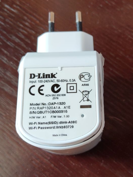 Wi-Fi адаптер D-Link DAP-1320