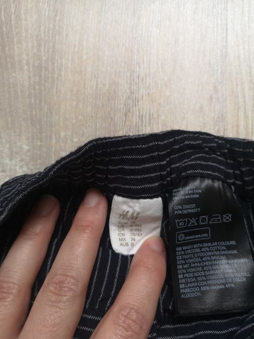 Spodnie niemowlęce H&M rozm. 74