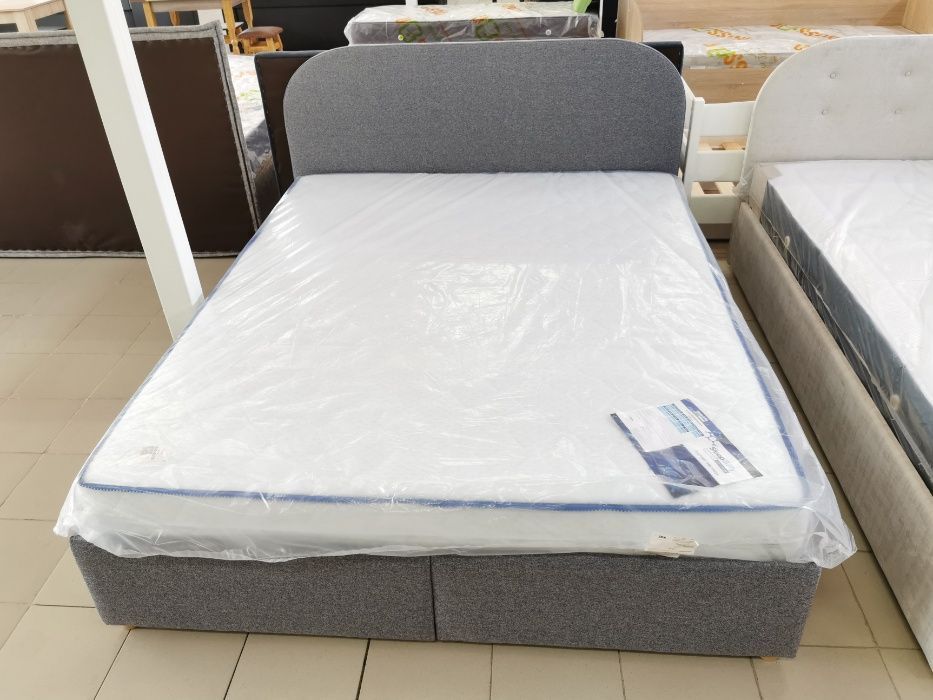 М'яке Ліжко Round 160Х200 з нішою для білизни/ Мягкая кровать