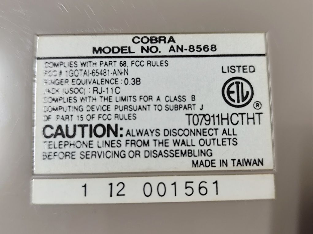 Dual Cassete Answering System - Cobra (Vintage)