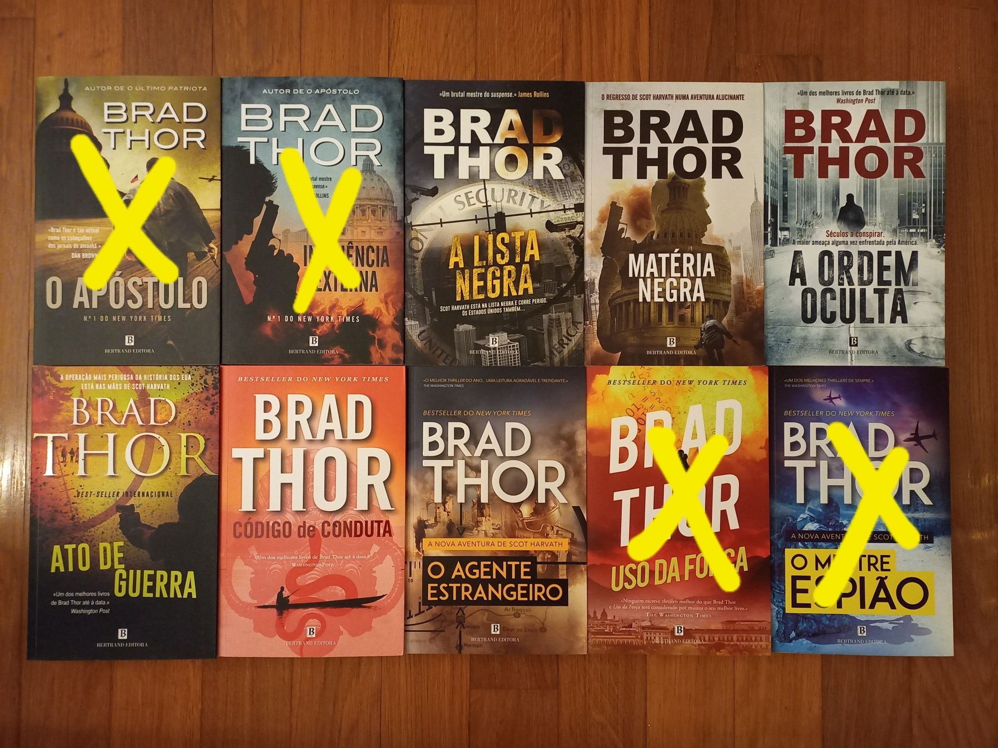 Livros Brad Thor - vários