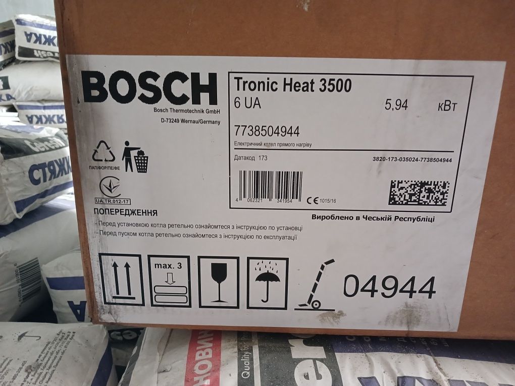 Електричний котел Bosch Tronic Heat 3500 6 UA ErP