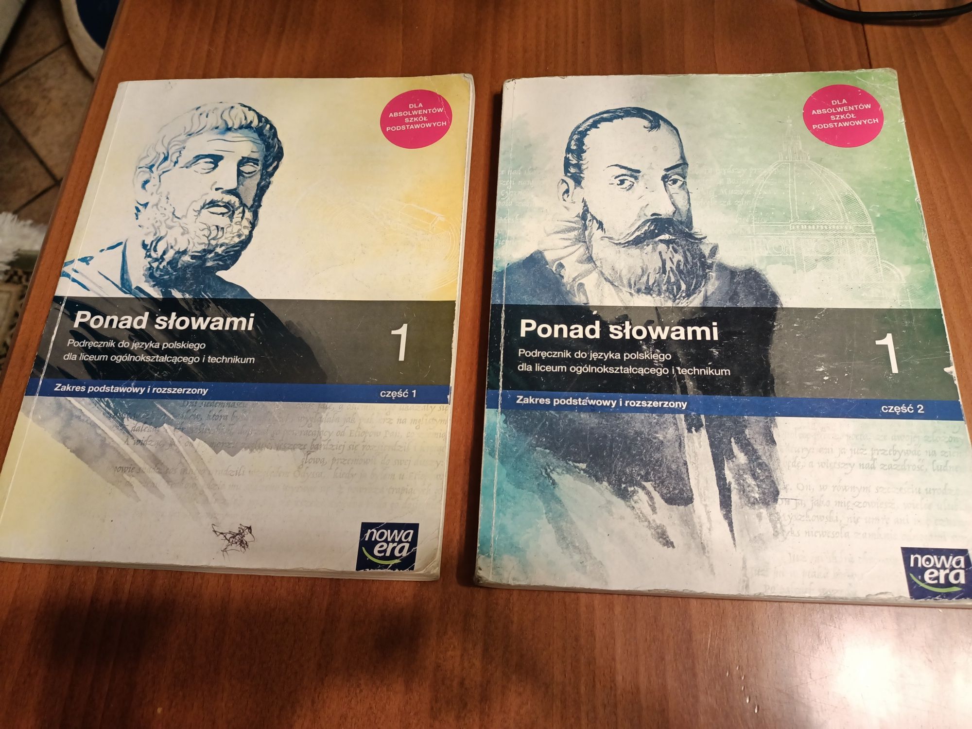 podręcznik 1 klasa ponad słowami, nowa era, zakres podstawowy i rozs