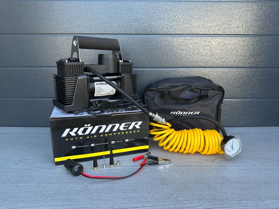 ‼️Компрессор автомобильный Köner H50, Двухпоршневой, Автокомпрессор‼️
