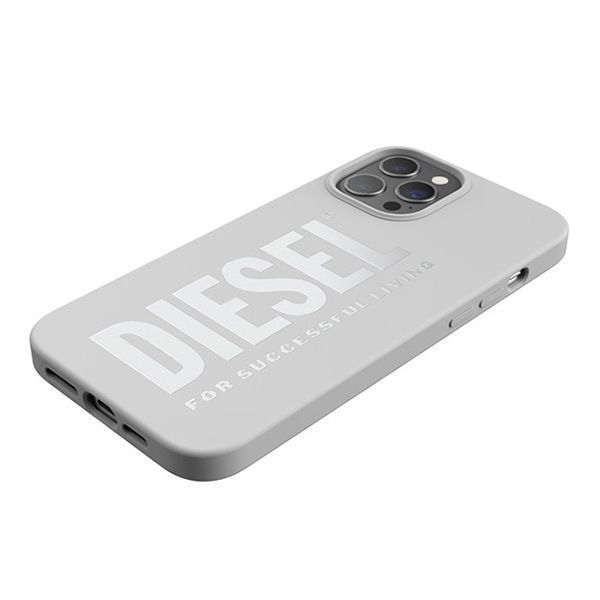 Diesel Silicone Case Iphone 12 Pro Max Biały/White 44283